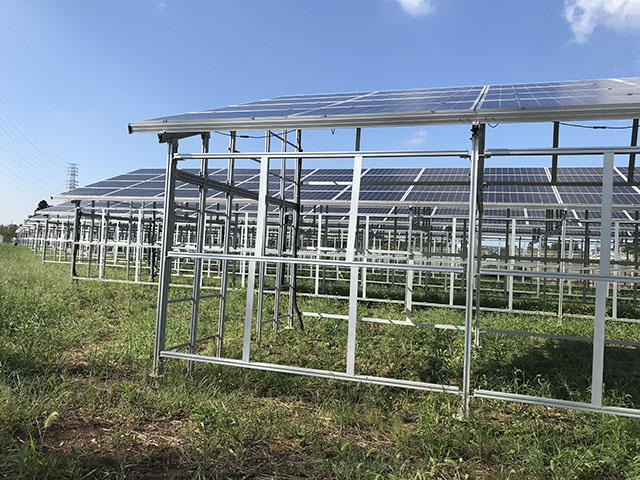 Sistema de montagem solar para fazenda