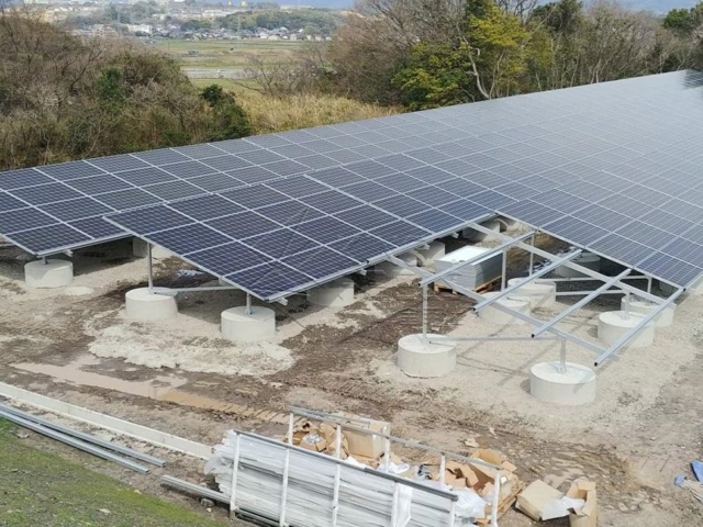 Estrutura de montagem no solo de alumínio para sistemas solares fotovoltaicos