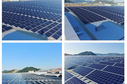 Projeto de montagem solar de telhado de costura permanente de 1,4 MW concluído
