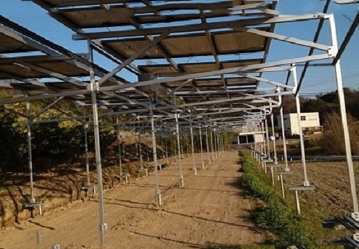 suporte de alumínio fotovoltaico de galpão de fazenda no japão 362.88 kw

