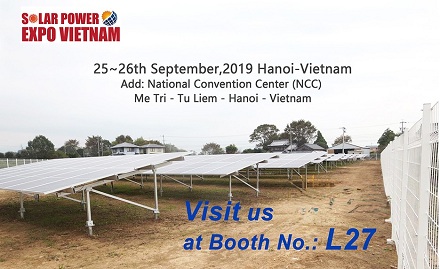 Calorosamente bem-vindo a visitar nosso estande L27 na Vietnam Solar Power Expo 2019